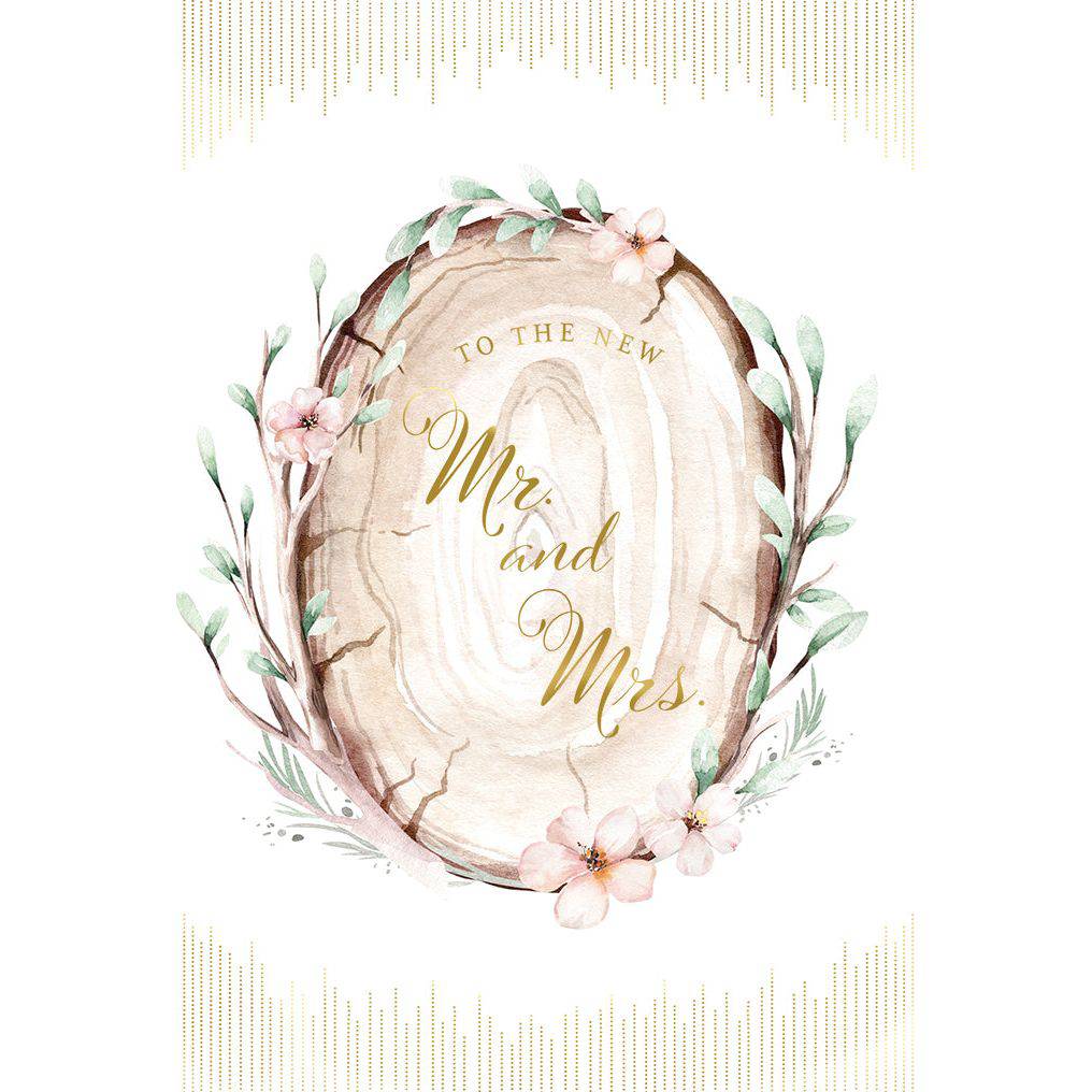 Wood carving wedding card from Pictura featuring intricate engraved designs on a rustic wooden surface.